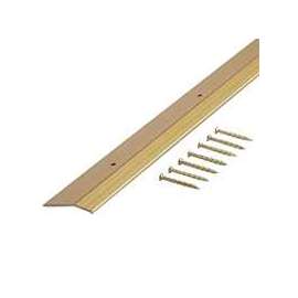 M-D 72074 Carpet Trim, Aluminum, Satin Brass
