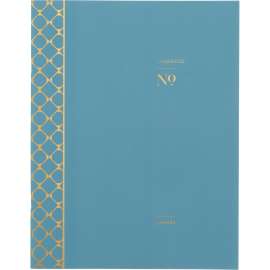 Workstyle Monthly Stitched Planner, Geometric Artwork, 11 x 8.5, Seaside Blue/Gold Cover, 12-Month (Jan to Dec): 2025