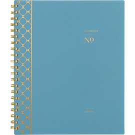 Workstyle Weekly/Monthly Planner, Geometric Artwork, 11 x 9.38, Blue/Gold Cover, 12-Month (Jan to Dec): 2025
