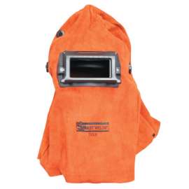 Leather Helmet, Ratchet, Russet, 2 in x 4 1/4 in