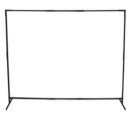 Curtain Frame, 6 ft X 6 ft Expandable to 6 ft X 8 ft, Steel, Black