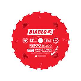 Diablo D1216LF Circular Saw Blade, 12 in Dia, Polycrystalline Cutting Edge, 1 in Arbor