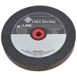 Straight Resinoid Wheel, 6 in dia, 3/4 in Thick, 1 in Arbor, Fine Grit, T1