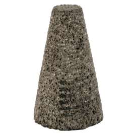 Cones and Plugs, 1 1/2" Dia, 2 1/2" Thick, 5/8-11" Arbor, 24 Grit, T18