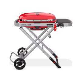 Weber - Traveler™ Red Portable Gas Grill