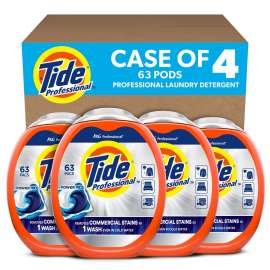 Commercial Power PODS Laundry Detergent, 63 Liquid Pods/Tub, 4 Tubs/Carton