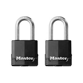 Master Lock Magnum M115XTLF Keyed Padlock, 1-7/8 in W Body, 1-1/2 in H Shackle, Stainless Steel
