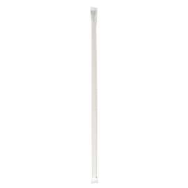 Wrapped Jumbo Straws, 10.25", Polypropylene, Red/White Striped, 2,000/Carton