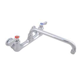 WorkForce Standard Duty Faucet, 8" Height/10" Reach, Chrome-Plated Brass