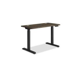 Coordinate Height Adjustable Desk Bundle 2-Stage, 46" x 22" x 27.75" to 47", Florence WalnutBlack