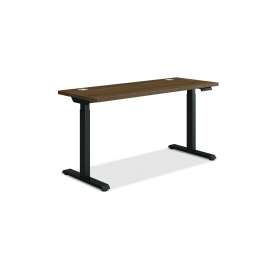 Coordinate Height Adjustable Desk Bundle 2-Stage, 58" x 22" x 27.75" to 47", PinnacleBlack