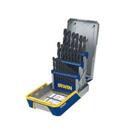 IRWIN 3018004 Heavy-Duty Drill Bit Set, HSS, Black Oxide, 29-Piece