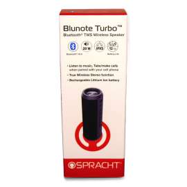 Blunote Turbo Wireless Speaker, Bluetooth, Black