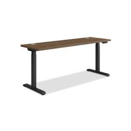 Coordinate Height Adjustable Desk Bundle 2-Stage, 70" x 22" x 27.75" to 47", PinnacleBlack