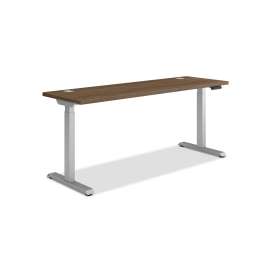 Coordinate Height Adjustable Desk Bundle 2-Stage, 70" x 22" x 27.75" to 47", PinnacleSilver