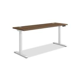 Coordinate Height Adjustable Desk Bundle 2-Stage, 70" x 22" x 27.75" to 47", PinnacleDesigner White
