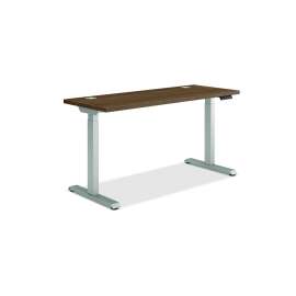 Coordinate Height Adjustable Desk Bundle 2-Stage, 58" x 22" x 27.75" to 47", PinnacleSilver