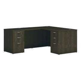 HON Mod U-Station Bundle, 66" x 96" x 29", Slate Teak