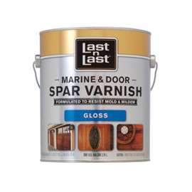 Last n Last 50704 Marine and Door Spar Varnish, Amber, High-Gloss, 1 qt Can