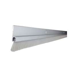 M-D 19107 Door Sweep, 36 in L x 1-1/2 in H x 1-1/2 in Thick, Aluminum/Nylon, Silver