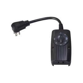 Woods 2001 Photoelectric Mechanical Timer, 8.3 A, 120 V, 24 hr Time Setting, Black