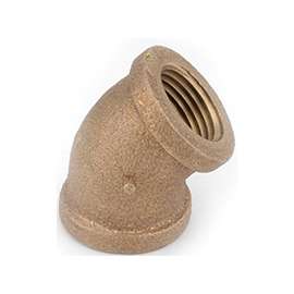 Anderson Metals 738107-06 Pipe Elbow, 3/8 in, FIP