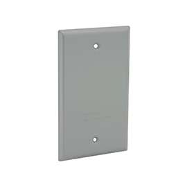HUBBELL 5173-0 Cover, 4-17/32 in L, 2-25/32 in W, Aluminum