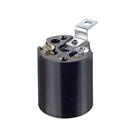 Leviton 3352-F 1-Circuit, Keyless Lamp Holder, 250 V, 660 W, Phenolic