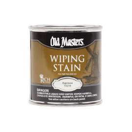 Old Masters 15216 Wiping Stain, Clear, Espresso, 0.5 pt
