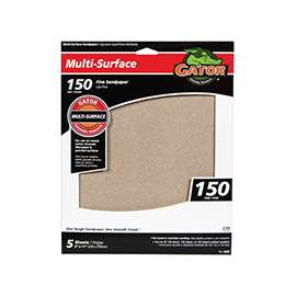 Gator 4442 Sanding Sheet, 150-Grit, Fine, Aluminum Oxide