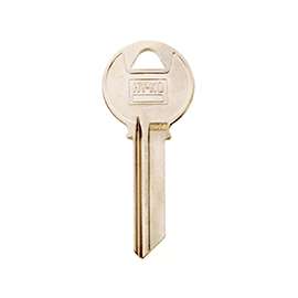 Hy-Ko 11010Y4 Key Blank, Brass, Nickel Plated