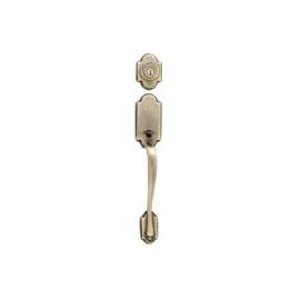 Kwikset 800ANLIP5SMTRCAL/ Handleset, 1 Grade, Antique Brass
