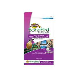 Audubon Park 11980 Multi-Bird Food, 15 lb, Reseal Bag, Fruit and Nut