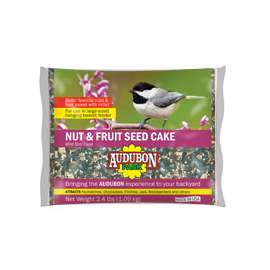 Audubon Park 11932 Wild Bird Food, 2.4 lb, Seed Cake, Fruit and Nut