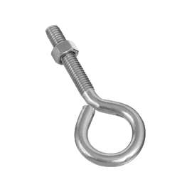 National Hardware N221-648 Eye Bolt, 3/8-16 Thread, 2 in L Thread, 1 in ID Dia Eye, Stainless Steel