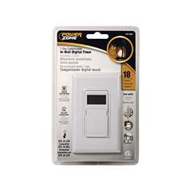 PowerZone Indoor In-Wall Timer, 7 Day