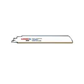 Lenox Gold 21064610GR Reciprocating Saw Blade, 10 TPI, HSS Cutting Edge, Bi-Metal, Titanium