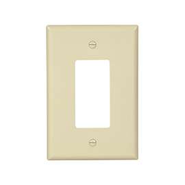Eaton Wiring Devices 2751V-BOX Decorative Wallplate, 1-Gang, Thermoset, Ivory