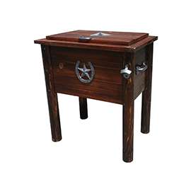 Leigh Country TX94012 Cooler, 54 qt Cooler, Wood