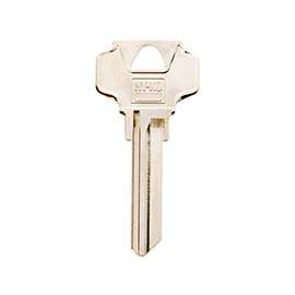 Hy-Ko 11010DE8 Key Blank, Brass, Nickel Plated
