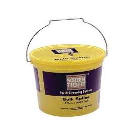 Screen Tight BULKSPLINE Screen Retainer Spline, 300 ft L, Vinyl, Gray