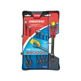 GearWrench CX6RWM7 Combination, Open End Wrench Set, 7-Piece