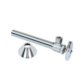 BrassCraft CS40BXC1 Stop Valve, 1/2 x 3/8 in Sweat x Compression, Brass, Chrome