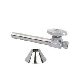 BrassCraft CS41BXC1 Stop Valve, 1/2 x 3/8 in Sweat x Compression, Brass, Chrome
