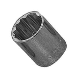 Vulcan Socket, 1/2 In Drive, 1-1/8 In, 12 Point, Chrome Vanadium Steel, Chrome