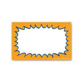 Centurion CRG338 Laser Starburst Sign, Orange Background