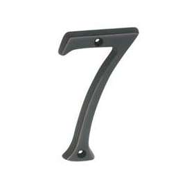 Schlage SC2-3076-716 House Number, Character 7, 4 in H Character, Bronze Character