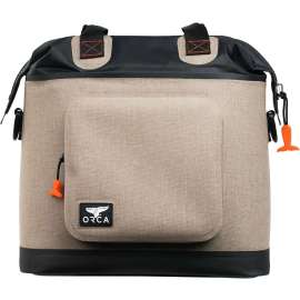 ORCA Walker Series Tote Cooler, 15 in L, 9-1/2 in W, 50 lb Capacity, Tan, 24 hr Ice Retention