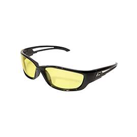 Edge SK-XL112 Non-Polarized Safety Glasses, Nylon Frame, Black Frame