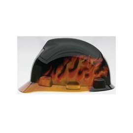 MSA 10124206 Hard Hat, Fas-Trac Suspension, Polycarbonate Shell, Black